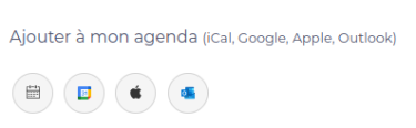 Ajout dans l'agenda